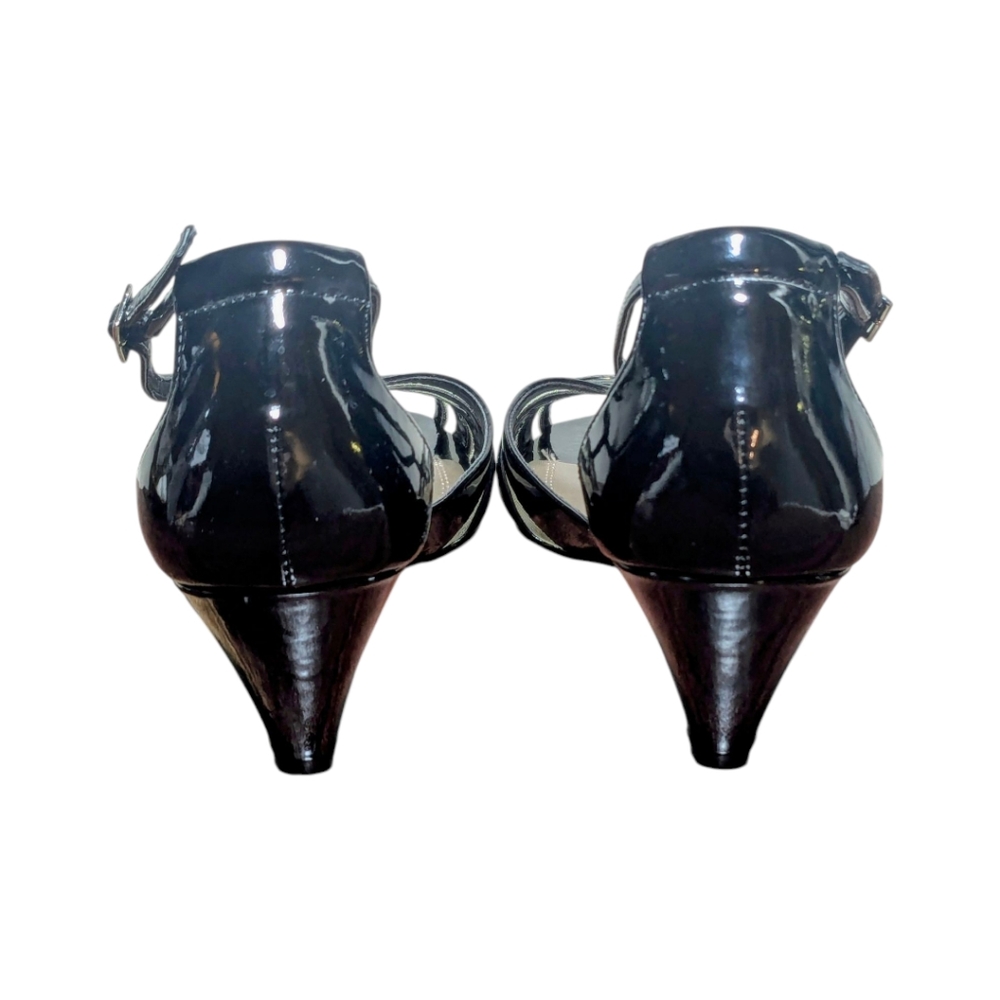 Laura Scott Women's Strappy Low Heels Black Size 8.5 - Picture 6 of 8
